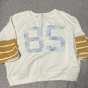 Oversized Free People Varsity Swearshirt